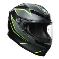 AGV K6 Flash sportovně-cestovní helma šedá/limetková vel.XS